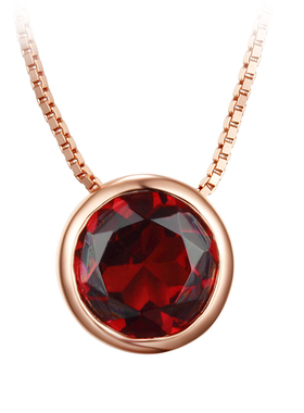 小肥珠宝天然石榴石红色简约风