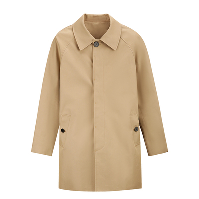 Ursmart风衣英伦潮流新款卡其色