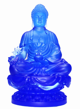 古法琉璃密宗佛堂供奉风水工艺品