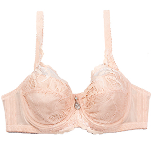 夏季无海绵薄款全罩杯文胸透气聚拢薄棉小胸内衣3扣34-40B杯胸罩