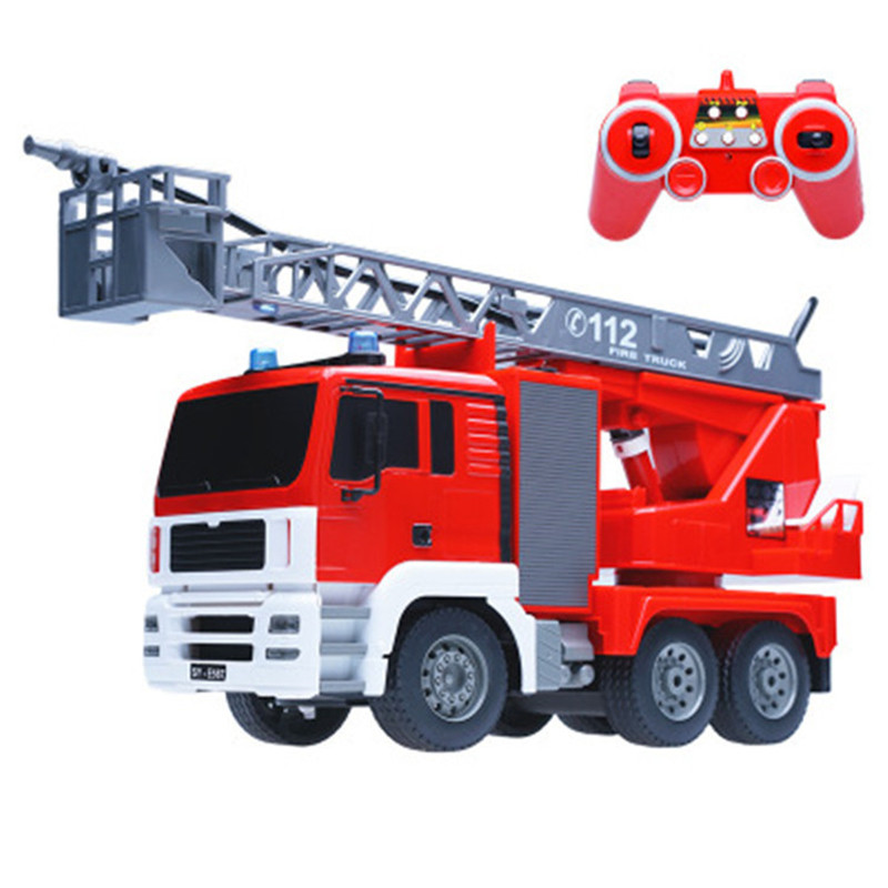 双鹰遥控仿真伸缩玩具礼物工程车