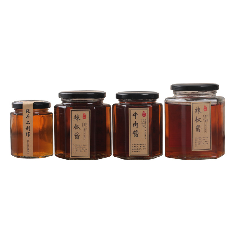 辣椒酱六棱无铅柠檬膏辅食密封罐