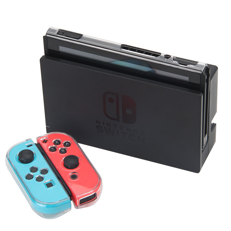 任天堂switch保护壳NS水晶壳分体超薄SWITCH保护盒外壳水晶硬套盒
