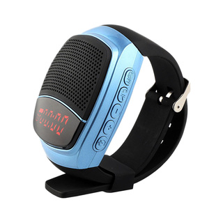 U6手表蓝牙音箱便携式跑步运动低音小钢炮插卡音响户外音乐播放器