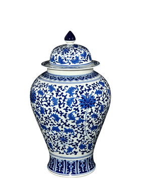 景德镇陶瓷器台面花瓶手工青花瓷