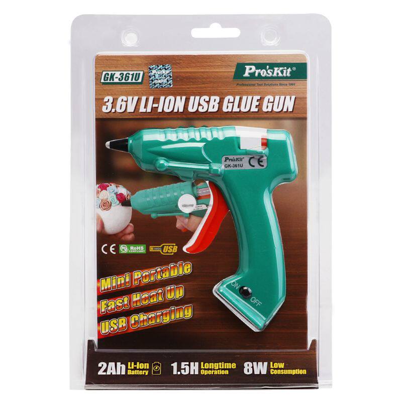 台湾宝工热熔胶枪USB充电无绳热溶无线手工DIY家用胶枪GK-361U