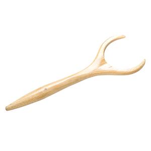 康韵 竹制防烫茶杯叉塑料叉子小品茗杯托功夫茶道茶艺茶具配件