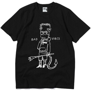 Revenge XXXTENTACT BAD simpson Tee辛普森款涂鸦短袖纯棉T恤