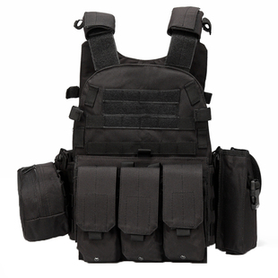 6094战术背心 马甲 男多功能轻量化训练服背心黑色户外CS野战装备