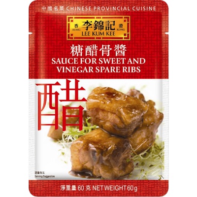 香港超市购港版李锦记骨60g糖醋