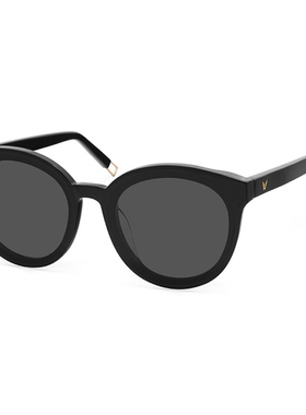 周扬青同款白色墨镜大脸韩国街拍