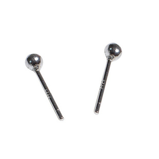 光珠圆球S925纯银豆豆耳钉耳环养耳棒时尚简约男女配饰睡觉不用摘
