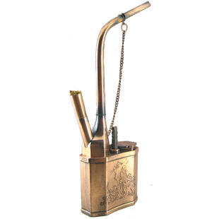 古铜色老式水烟袋烟斗手工烟斗男士收藏仿古做旧水过滤烟壶包邮