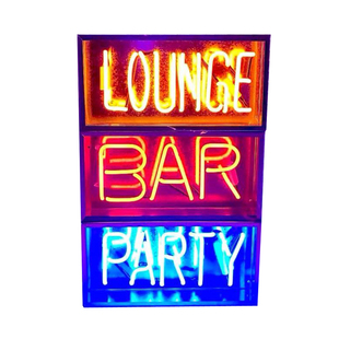 ins风少女心房间卧室party酒吧bar装饰灯铁盒霓虹灯亚克力盒夜灯