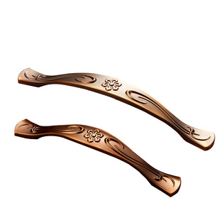 北欧式现代简约咖啡拉手橱柜衣柜鞋柜门抽屉单孔把手厨门黄古拉手