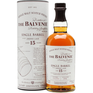 百富 Balvenie 15年 雪莉桶单桶 进口 单一纯麦苏格兰威士忌700ml