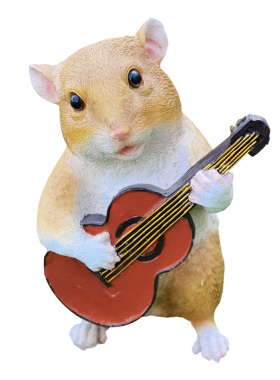 造景仓鼠音乐会树脂可爱风摆件