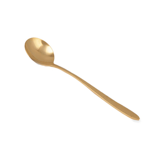 韩式纯铜勺子长柄汤匙儿童饭勺家用宝宝调羹网红汤匙小冰淇淋勺子