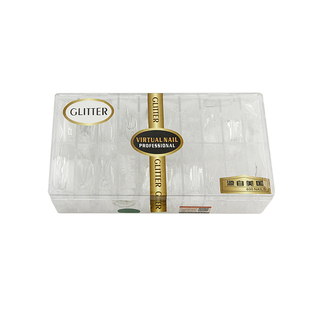 AIMEILI美甲格力格丽特全贴脚半贴欧式椭圆脚甲片无痕透明延长