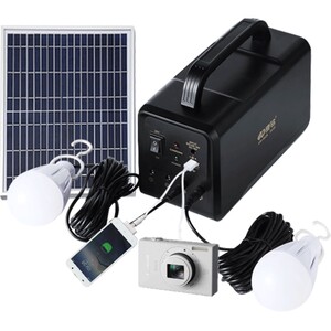 康铭LED应急灯家用停电备用物资露营帐篷灯太阳能USB充电可充手机