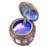 十二星座巨蟹音乐盒发光旋转八音盒儿童生日礼物圣诞节闺蜜送女友