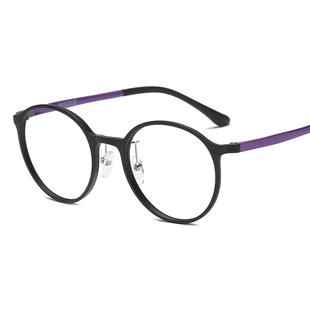 韩版超轻近视眼镜框tr90眼镜架女款圆形框复古配镜圆框文艺架8218