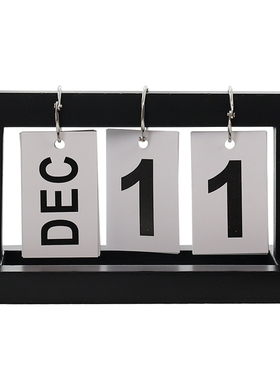 北欧ins风木质翻页店铺书房台历