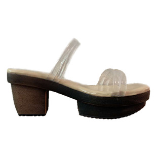 同款自制水晶木屐百搭款式厚底异性跟夏季款式女鞋