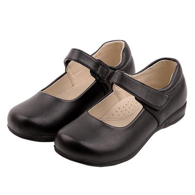 儿童表白色学生小女孩公主风皮鞋