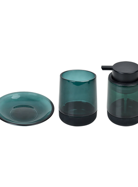 简约现代风玻璃卫浴套装样板摆件