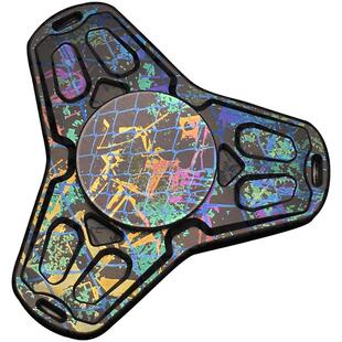 CooYoo 酷友 棱镜 钛合金做旧彩色 EDC 氚管发光指尖陀螺旋转解压