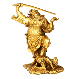 铜钟馗摆件天师钟馗像铜像魁星点斗书房客厅家用大号