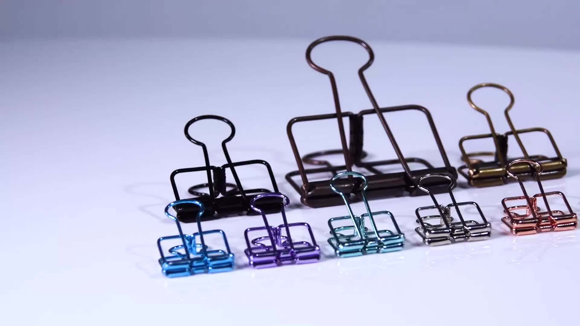Factory Price Folding Metal Colorful Long Tail Clip Binder Clip Buy