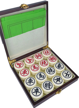 刻字手感黑色密胺防摔中国象棋