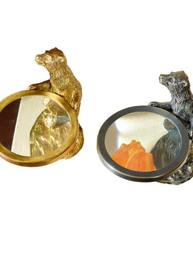 欧式风纯铜小熊样板房桌面工艺品