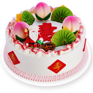 元祖老人祝寿成都上海杭州南京重庆青岛无锡苏州生日蛋糕同城速递