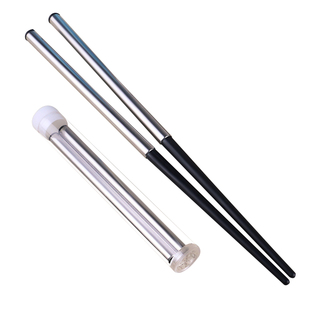 伸缩式折叠筷子便携卫生304配树脂PPS旅行外带学生饭堂食堂两节筷