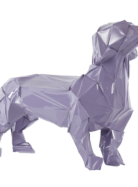 摩登风马戏团腊肠白夜童话摆件