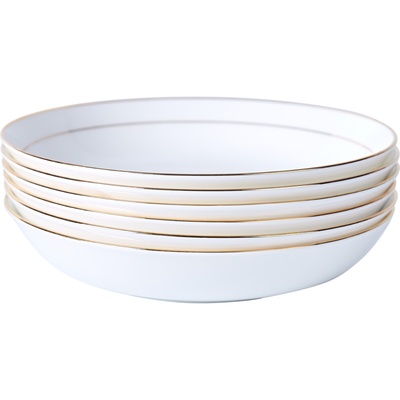 尚韵陶瓷骨质瓷盘子圆形深盘