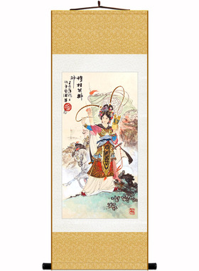 穆桂英挂帅百美图挂画巾帼英雄