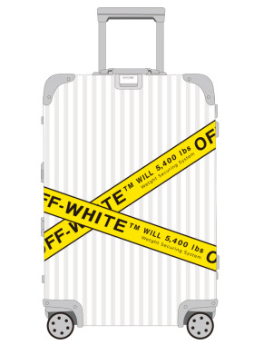 【大张】2张超大off white个性潮牌行李箱贴纸旅行箱墙壁防水玻璃