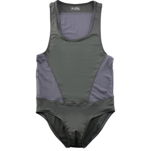 无畏船长 男士塑身衣 性感冰丝爽滑运动健身瑜伽三角裤背心连体衣