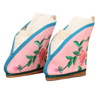 三义斋北京工艺舞台演出戏曲舞蹈跷功鞋青衣花旦踩跷蒲剧软跷鞋