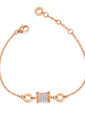 欧美百搭吊坠满钻圆轮女小蛮腰