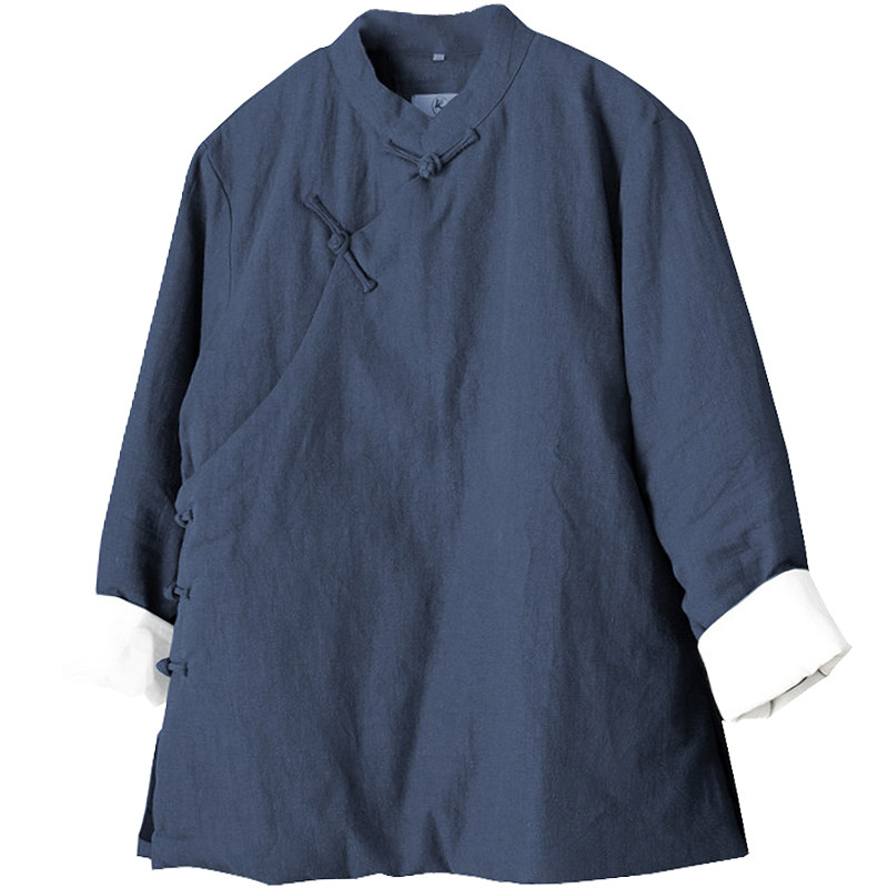 秋冬季复古风中式唐装汉服棉衣