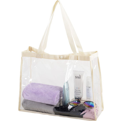 大容量透明果冻包时尚防水手提袋