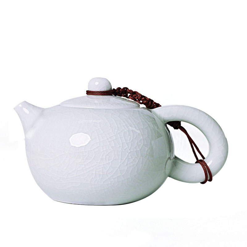 汝窑功夫茶具茶壶陶瓷泡茶壶单壶全手工家用汝瓷冰裂西施壶小号