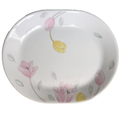 美国康宁餐具耐热玻璃不易碎鱼盘