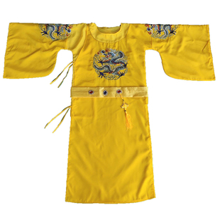 新款儿童龙袍男孩皇帝服装古装朱元璋明朝龙袍古筝演出服装舞台装