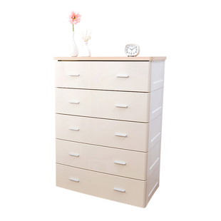 万源鸿可拆装柜印花带锁双抽屉整理柜收纳柜塑料抽屉柜柜子